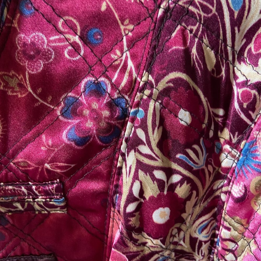Apriori quilted jacket Floral Satin size 12 - Picture 7 of 10